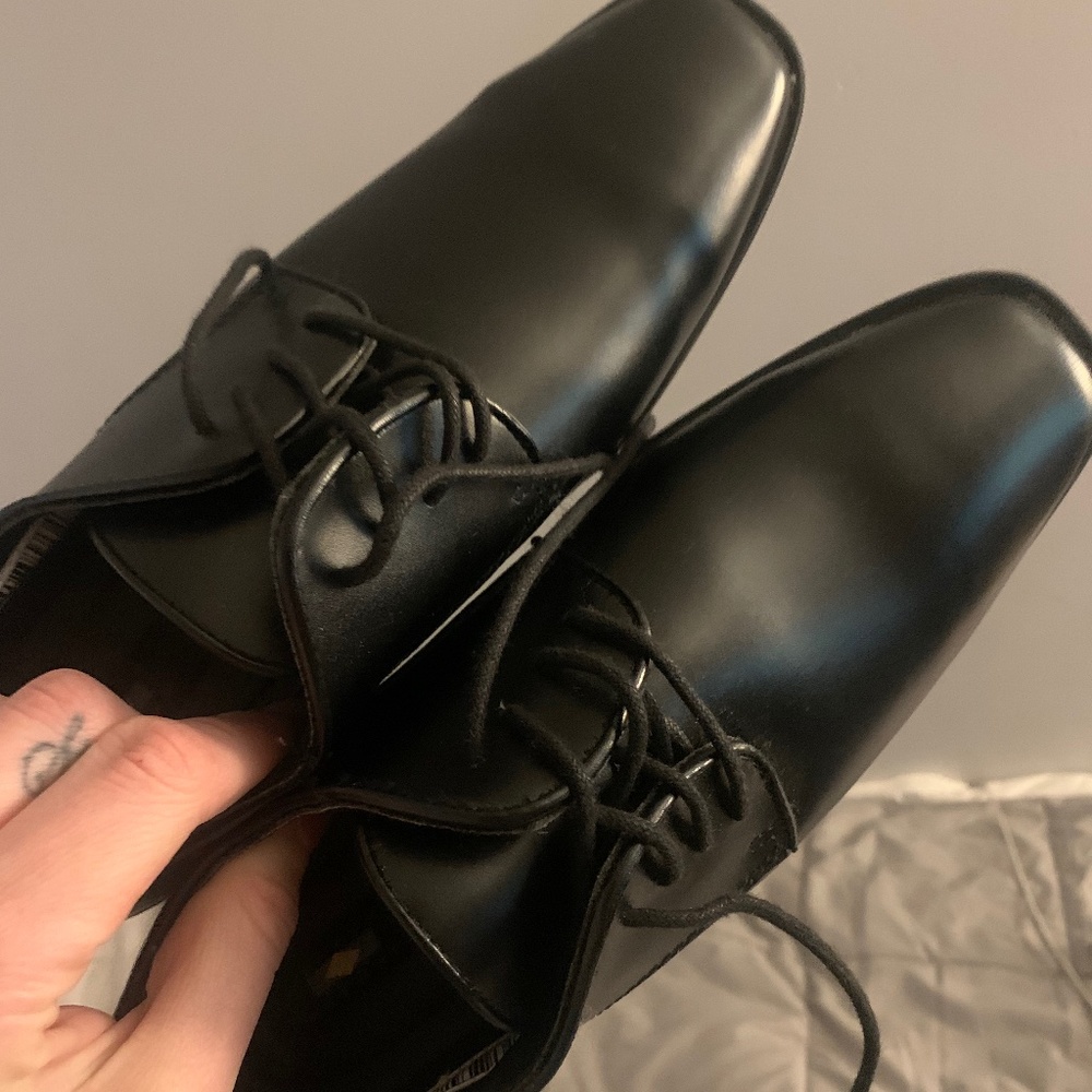 Boys leather dress shoes